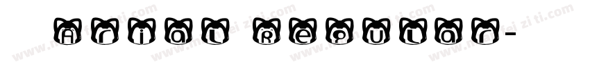 英文Arial Regular字体转换